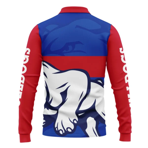 Western Bulldogs Australian Football League Exclusive Logo Long Polo Shirt HOAFL130525A02WBLPL - Image 2