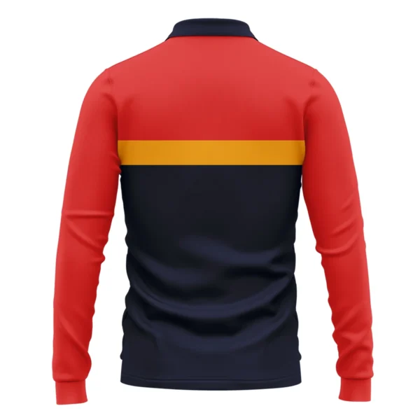 Adelaide Crows Australian Football League Exclusive Logo Long Polo Shirt HOAFL140525A01ADELLPL - Image 2