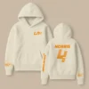 Lando Norris McLaren F1 Fashion Clothing For Racing Fans Unisex Hoodie BLNR25425 - Beige
