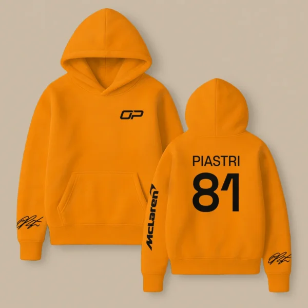 Oscar Piastri McLaren F1 Fashion Clothing For Racing Fans Unisex Hoodie BLOP25425 - Orange
