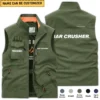 Bar Crusher Fishing AU Exclusive Logo Outdoor Sleeveless Vest HOFS140525A01BCR - ArmyGreen