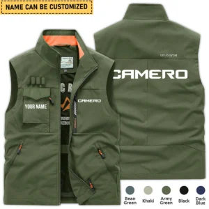 Camero Fishing AU Exclusive Logo Outdoor Sleeveless Vest HOFS140525A01CMR - ArmyGreen