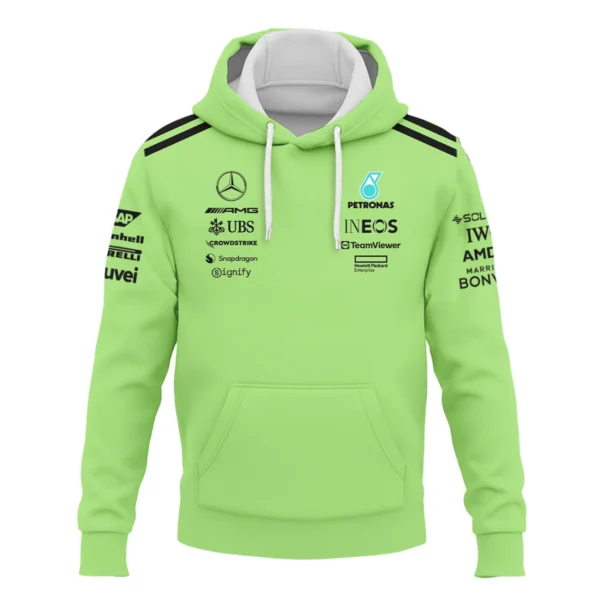 Mercedes-AMG Petronas F1 Exclusive Logo Hoodie BLMER6525A4HD - Image 2