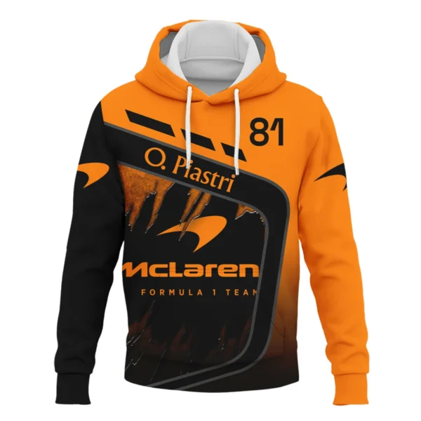 Oscar Piastri McLaren F1 Exclusive Logo Hoodie BLOP3425A1HD - Image 2