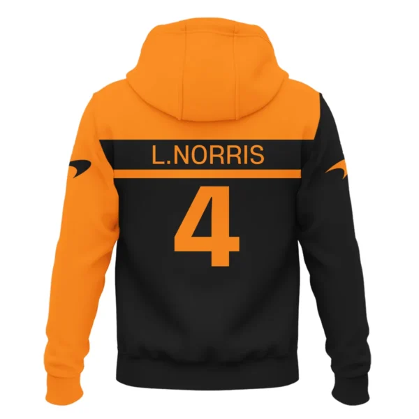 Lando Norris McLaren F1 Exclusive Logo Zipper Hoodie BLMCL5525A1ZHD - Image 3