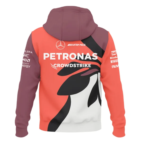 2025 Miami Floral Mercedes-AMG Petronas F1 Exclusive Logo Zipper Hoodie BLMER6525A3ZHD - Image 3