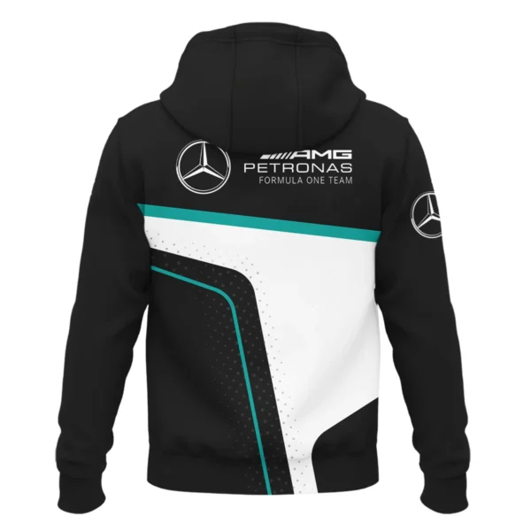 Limited Edition Mercedes-AMG Petronas F1 Exclusive Logo Zipper Hoodie BLMER6525A5ZHD - Image 3