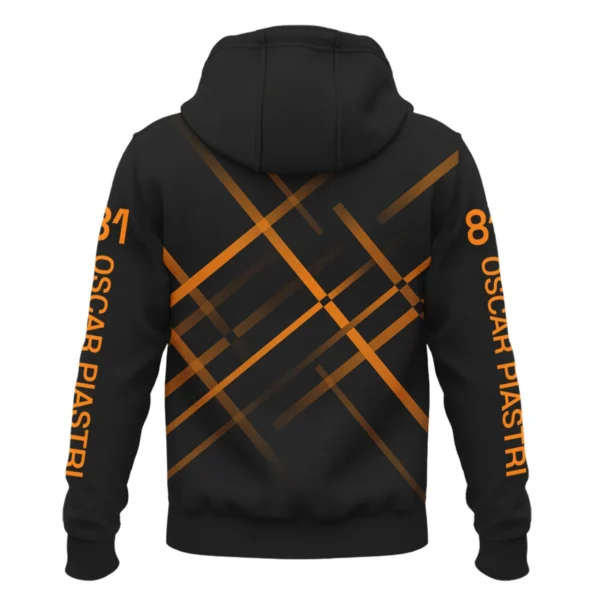 Oscar Piastri McLaren F1 Exclusive Logo Zipper Hoodie BLOP3425A2ZHD - Image 3
