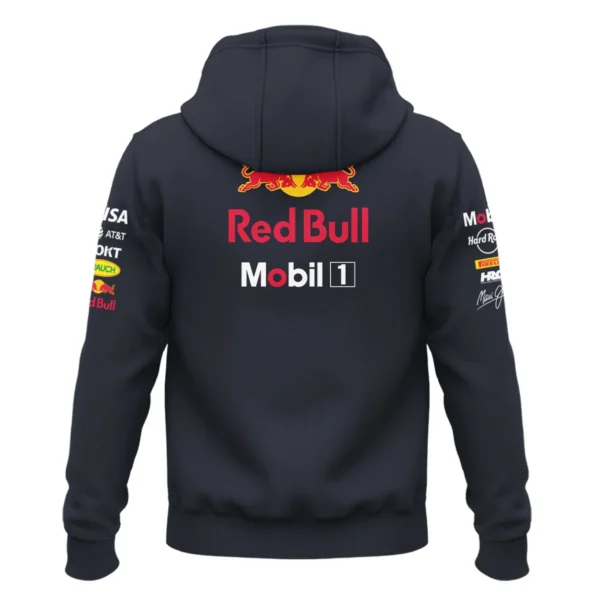 Red Bull Racing F1 Exclusive Logo Zipper Hoodie BLRBR10525A2ZHD - Image 3