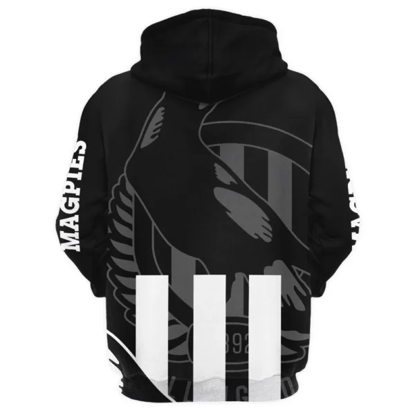 Collingwood Magpies Australian Football League Exclusive Logo Hoodie HOAFL130525A02COLLHD - Image 2