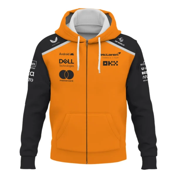 McLaren Formula One Exclusive Logo Zipper Hoodie BLF1290325A5MCLZHD - Image 2
