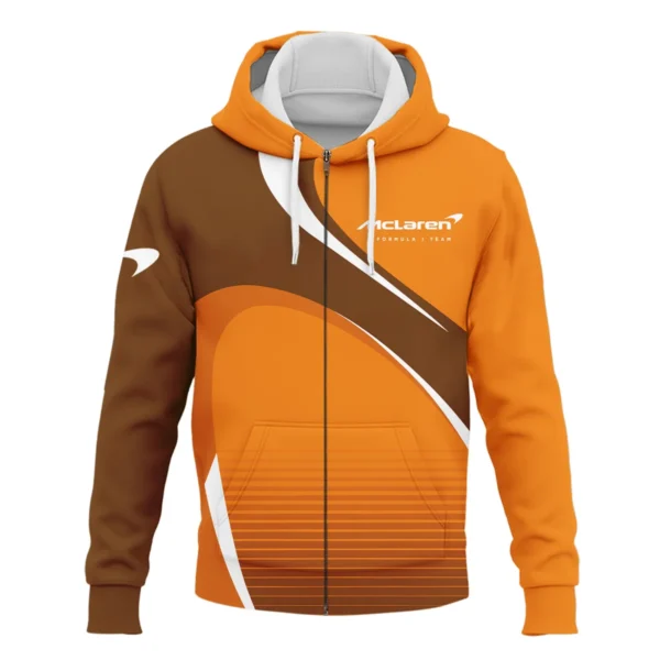 McLaren F1 Exclusive Logo Zipper Hoodie BLMCL9525A2ZHD - Image 2