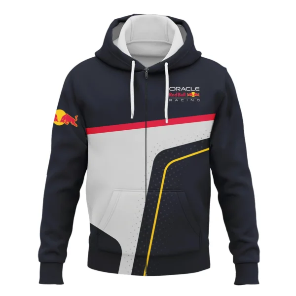 Red Bull Racing F1 Exclusive Logo Zipper Hoodie BLRBR10525A3ZHD - Image 2