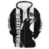 Collingwood Magpies Australian Football League Exclusive Logo Zipper Hoodie HOAFL130525A02COLLZHD