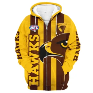 Hawthorn Hawks Australian Football League Exclusive Logo Zipper Hoodie HOAFL130525A02HAWZHD