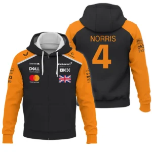 Lando Norris McLaren Formula One Exclusive Logo Zipper Hoodie BLF1290325A2MCLZHD