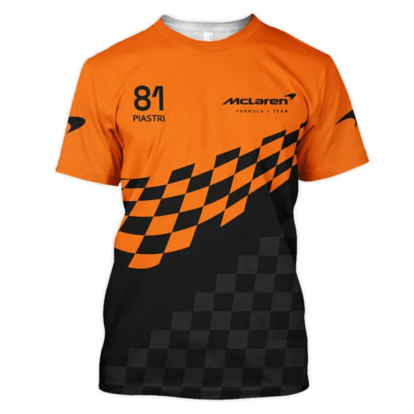 Oscar Piastri McLaren F1 T-Shirt All Over Prints BLOP10425A1TS - Image 2