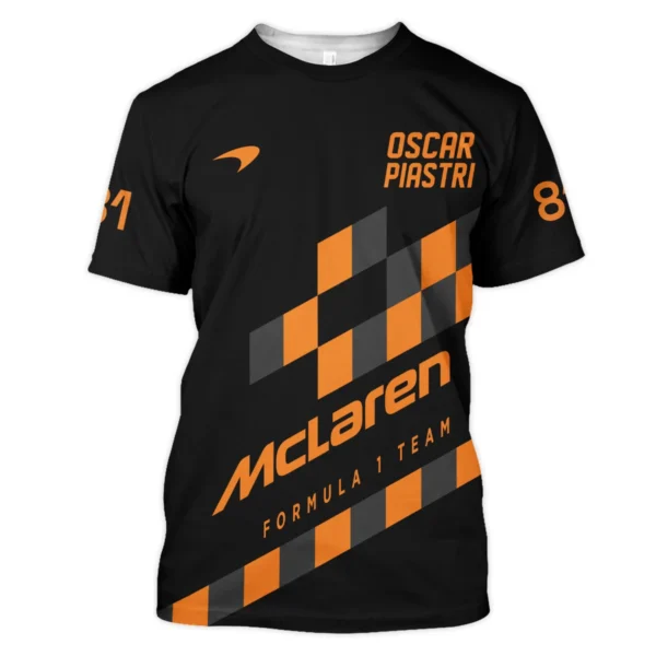 Oscar Piastri McLaren F1 T-Shirt All Over Prints BLOP10425A6TS - Image 2
