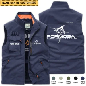 Formosa Marine Fishing AU Exclusive Logo Outdoor Sleeveless Vest HOFS140525A01FOM - DarkBlue