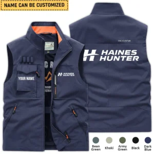 Haines Hunter Fishing AU Exclusive Logo Outdoor Sleeveless Vest HOFS140525A01HHT - DarkBlue