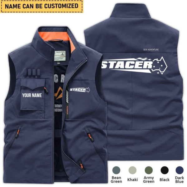 Stacer Fishing AU Exclusive Logo Outdoor Sleeveless Vest HOFS140525A01STC - DarkBlue