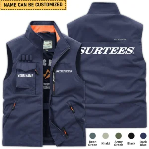 Surtees Fishing AU Exclusive Logo Outdoor Sleeveless Vest HOFS140525A01SUB - DarkBlue