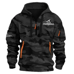 Formosa Marine Fishing AU Exclusive Logo Hoodie Half Zipper HOFS080525AU1FOM - Black