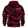 Garmin Fishing AU Exclusive Logo Hoodie Half Zipper HOFS080525AU1GA - Burgundy