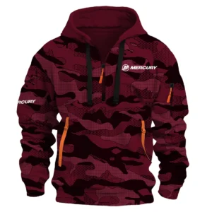 Mercury Marine Fishing AU Exclusive Logo Hoodie Half Zipper HOFS080525AU1MCM - Burgundy