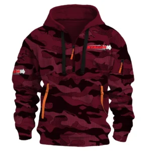 Stacer Fishing AU Exclusive Logo Hoodie Half Zipper HOFS080525AU1STC - Burgundy
