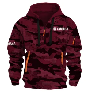 Yamaha Marine Fishing AU Exclusive Logo Hoodie Half Zipper HOFS080525AU1YMM - Burgundy