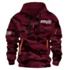 Yellowfin Plate Fishing AU Exclusive Logo Hoodie Half Zipper HOFS080525AU1YPB - Burgundy
