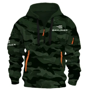 Bayliner Fishing AU Exclusive Logo Hoodie Half Zipper HOFS080525AU1BYL - Dark Green
