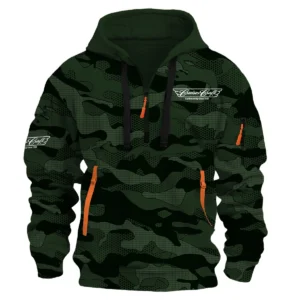 CruiseCraft Fishing AU Exclusive Logo Hoodie Half Zipper HOFS080525AU1CCB - Dark Green