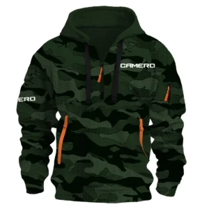 Camero Fishing AU Exclusive Logo Hoodie Half Zipper HOFS080525AU1CMR - Dark Green