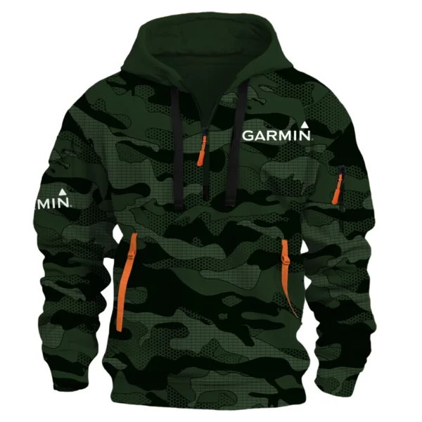 Garmin Fishing AU Exclusive Logo Hoodie Half Zipper HOFS080525AU1GA - Dark Green