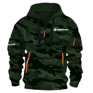 Mercury Marine Fishing AU Exclusive Logo Hoodie Half Zipper HOFS080525AU1MCM - Dark Green