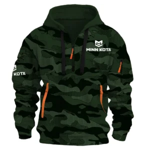Minn Kota Fishing AU Exclusive Logo Hoodie Half Zipper HOFS080525AU1MNK - Dark Green