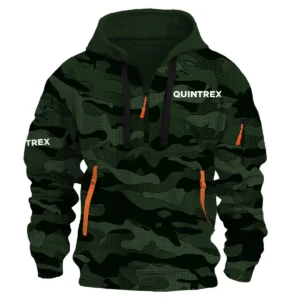 Quintrex Fishing AU Exclusive Logo Hoodie Half Zipper HOFS080525AU1QTX - Dark Green