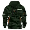 Revival Boats Fishing AU Exclusive Logo Hoodie Half Zipper HOFS080525AU1RVB - Dark Green