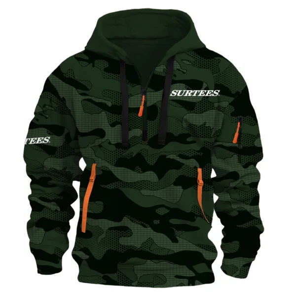 Surtees Fishing AU Exclusive Logo Hoodie Half Zipper HOFS080525AU1SUB - Dark Green