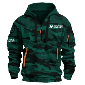 Haines Hunter Fishing AU Exclusive Logo Hoodie Half Zipper HOFS080525AU1HHT - Green