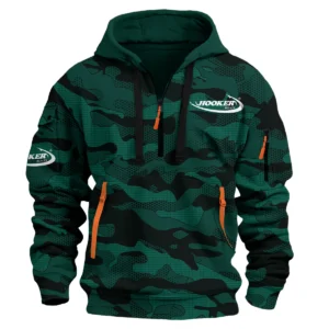 Hooker Boats Fishing AU Exclusive Logo Hoodie Half Zipper HOFS080525AU1HOO - Green