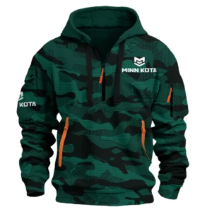 Minn Kota Fishing AU Exclusive Logo Hoodie Half Zipper HOFS080525AU1MNK - Green