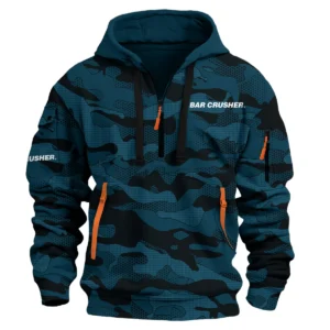 Bar Crusher Fishing AU Exclusive Logo Hoodie Half Zipper HOFS080525AU1BCR - Navy