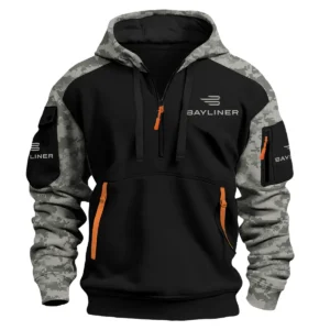 Bayliner Exclusive Logo Hoodie Half Zipper Fishing QTFS290525A1BYL - Army Green