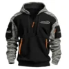 Hooker Boats Exclusive Logo Hoodie Half Zipper Fishing QTFS290525A1HOO - Army Green