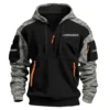 Lowrance Exclusive Logo Hoodie Half Zipper Fishing QTFS290525A1LOW - Army Green