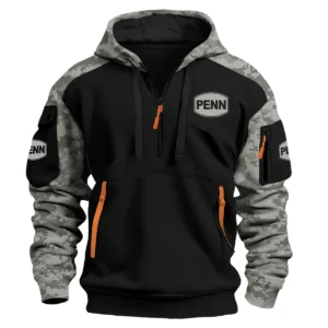 Penn Fishing Exclusive Logo Hoodie Half Zipper Fishing QTFS290525A1PES - Army Green