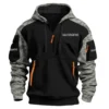 Shimano Exclusive Logo Hoodie Half Zipper Fishing QTFS290525A1SHI - Army Green